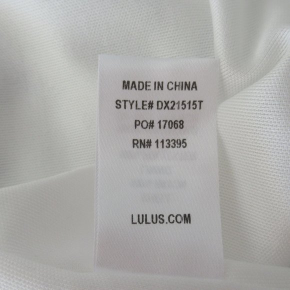 Lulus Womens Sz. S Long Sleeve Embroidered Tie Neck Boho Mini Dress White Blue - Picture 12 of 12